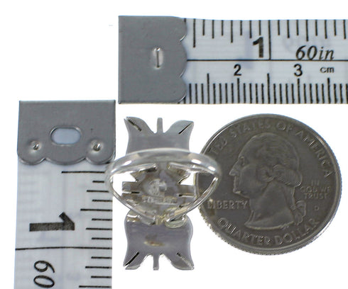 Turquoise Genuine Sterling Silver Ring Size 4-3/4 EX44227